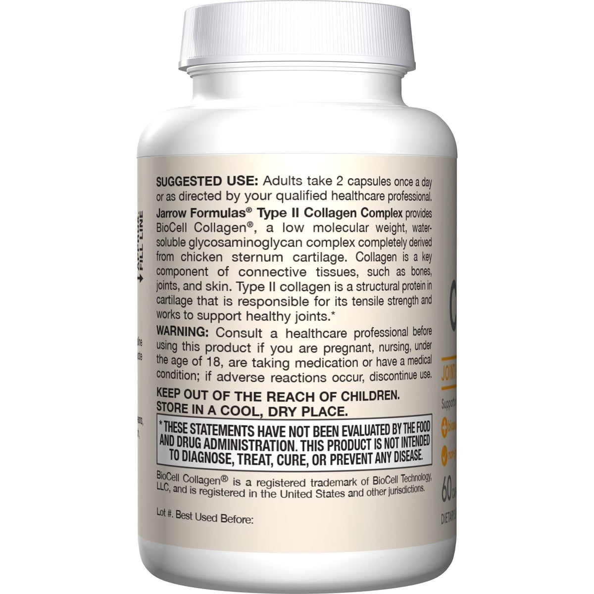 Jarrow Formulas Type II Collagen 60 Capsule