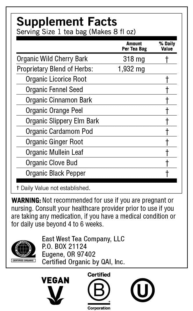 Yogi Teas Throat Comfort Tea Organic 16 Bag