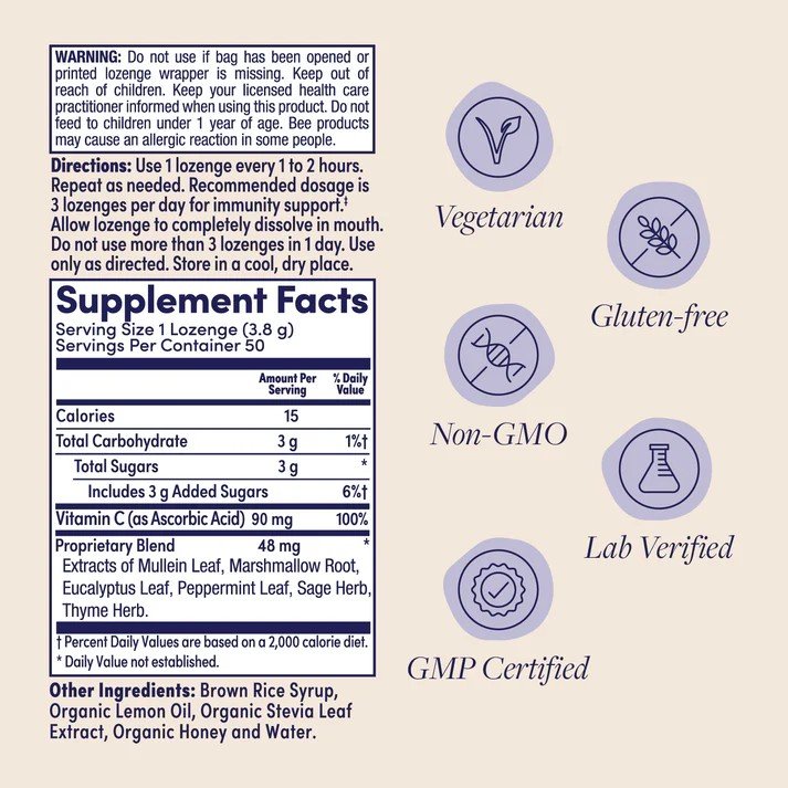 Zand Lemon Honey 45 Lozenge