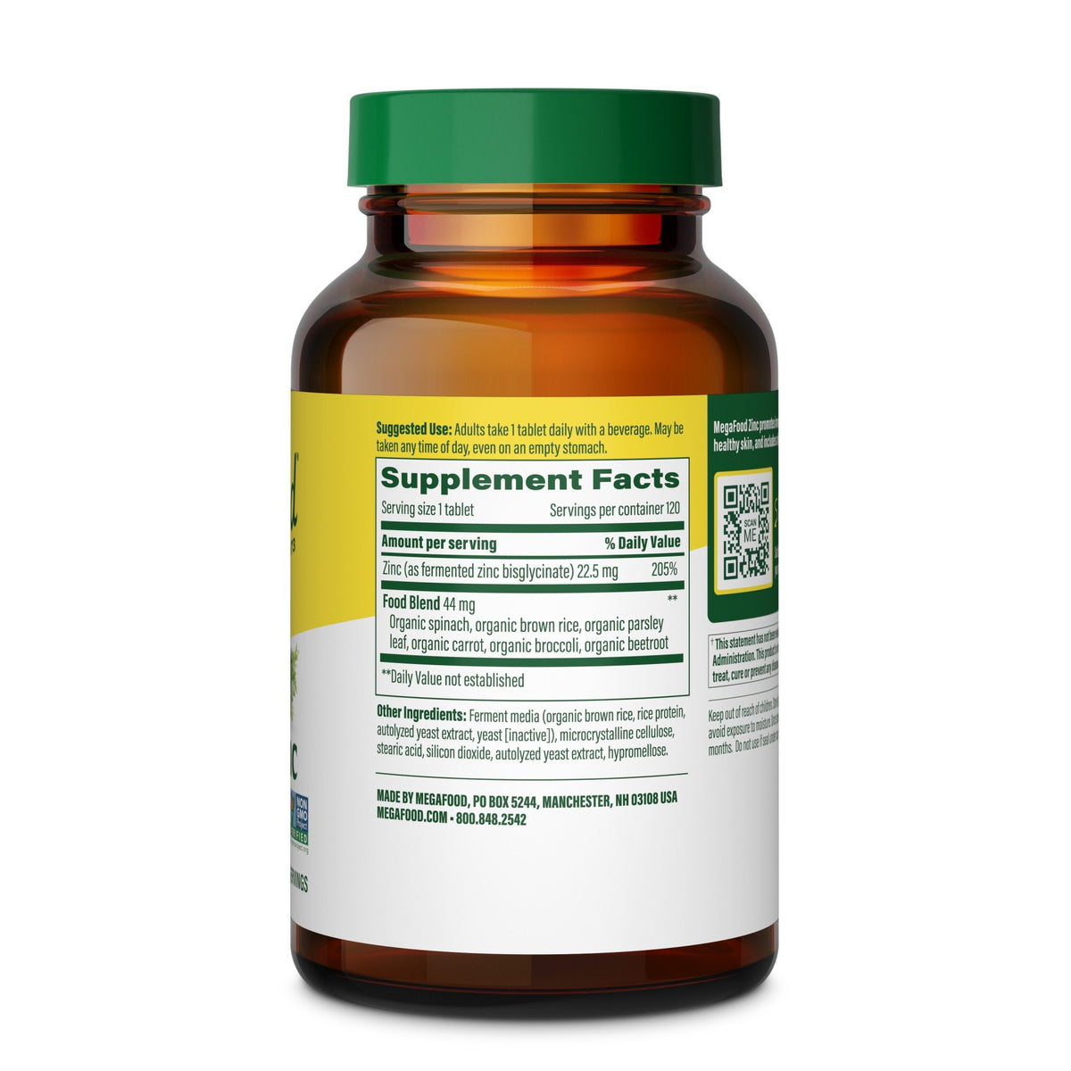 MegaFood Zinc 120 Tablet