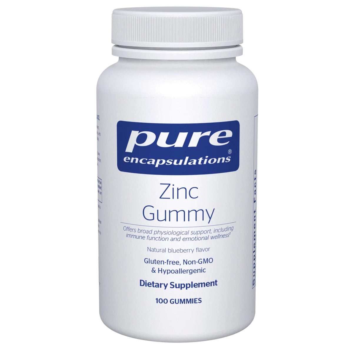 Pure Encapsulations Zinc Gummies 100 Gummy