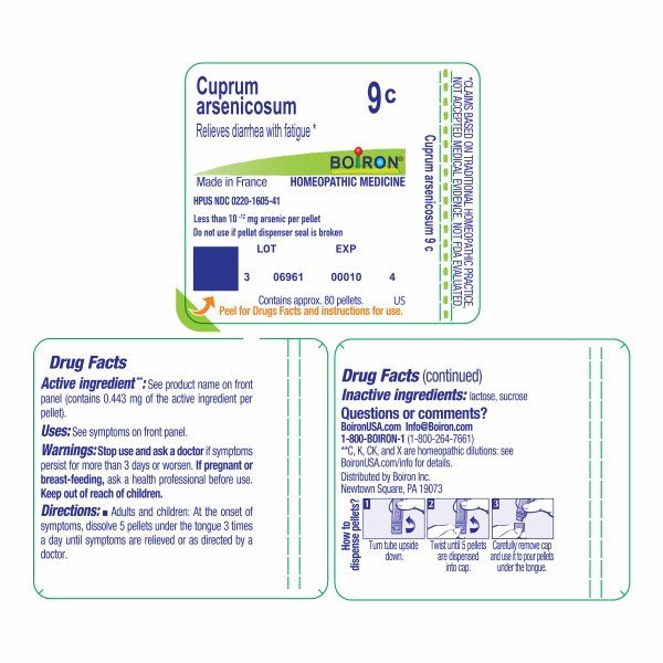 Boiron Cuprum Arsenicosum 9C Homeopathic Single Medicine For Digestive 80 Pellet