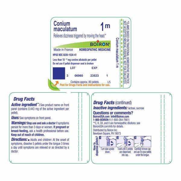 Boiron Conium Maculatum 1M Homeopathic Single Medicine For Digestive 80 Pellet