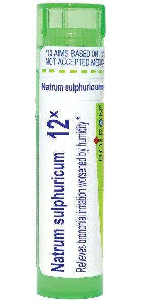 Boiron Natrum Sulphuricum 12X Homeopathic Single Medicine For Cough, Cold & Flu 80 Pellet