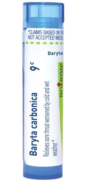 Boiron Baryta Carbonica 9C Homeopathic Single Medicine For Cough, Cold & Flu 80 Pellet