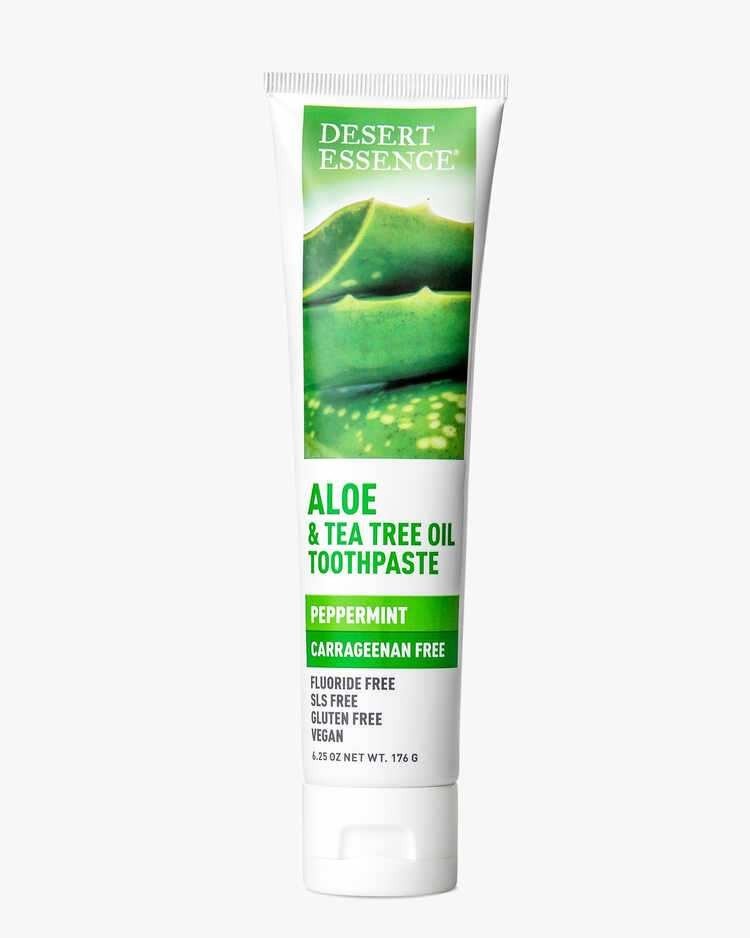 Desert Essence Aloe & Tea Tree Oil Carrageenan Free Toothpaste 6.25 oz Paste