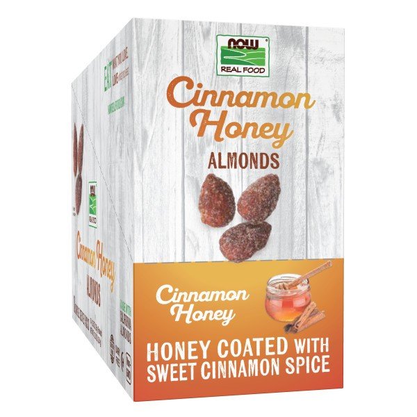 Now Foods Cinnamon Honey Almonds-10 Single Serve Packs 10-1.25 oz (35 g) Pa Packet