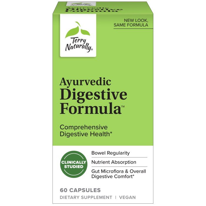 EuroPharma (Terry Naturally) Ayurvedic Digestive Formula 60 Capsule