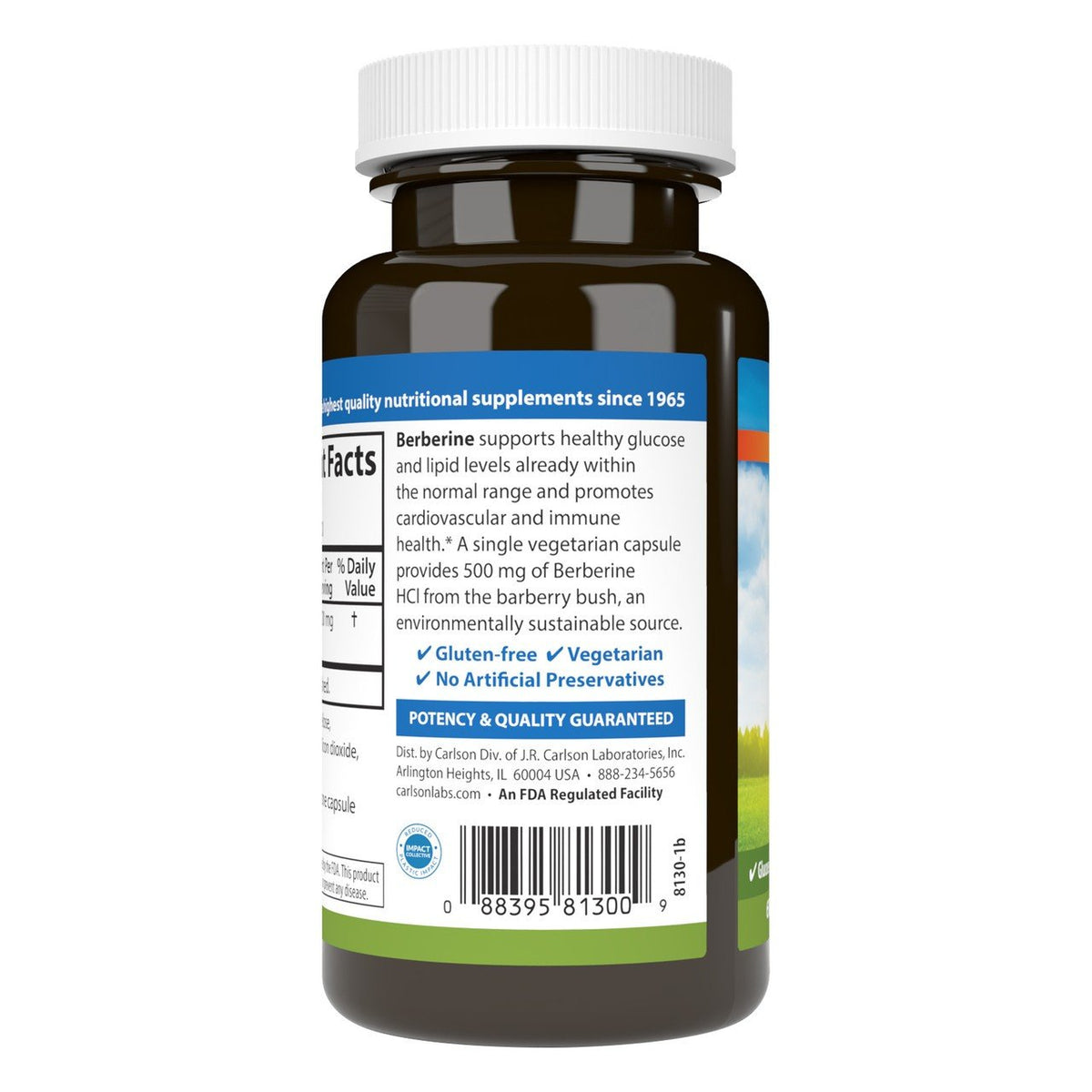 Carlson Laboratories Berberine 60 Capsule