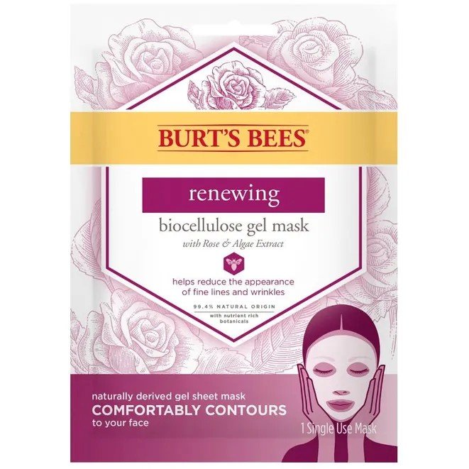 Burt's Bees Renewing Biocellulose Gel Face Mask 0.35 oz. Mask