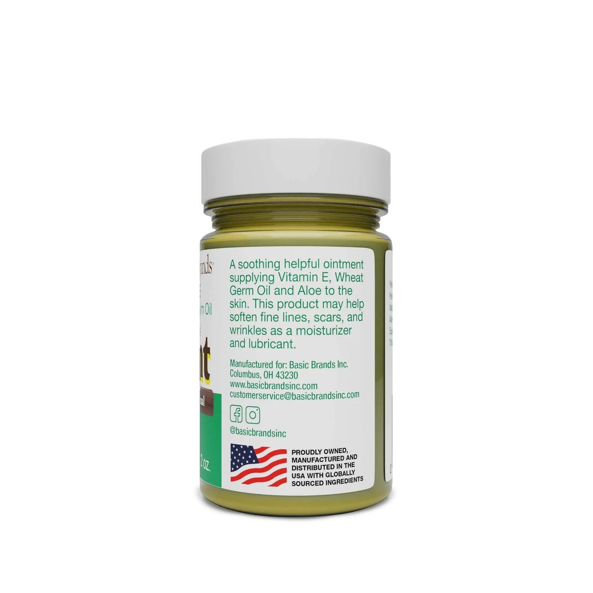 Basic Organics Vitamin E Ointment 2 oz Ointment