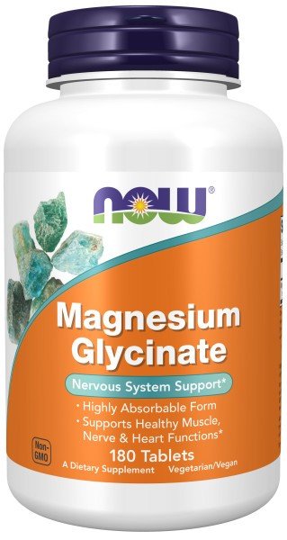 Now Foods Magnesium Glycinate 180 Tablet