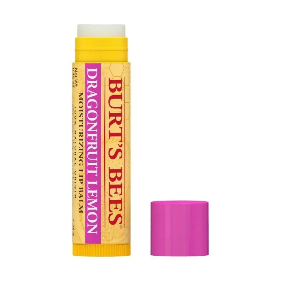 Burt&#39;s Bees Dragonfruit Lemon Lip Balm Tube in Blister Box .15 oz Lip Balm