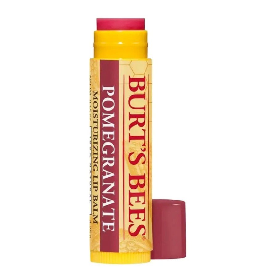 Burt&#39;s Bees Pomegranate Lip Balm Tube in Blister Box 0.15 oz Stick