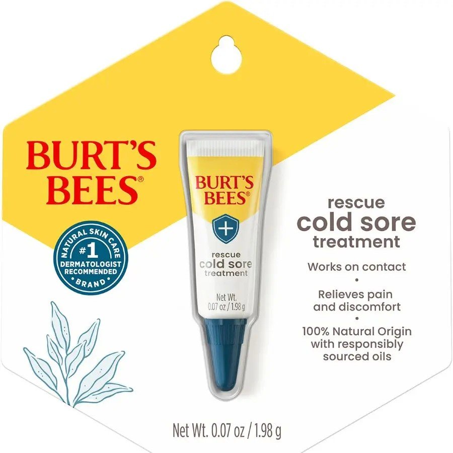 Burt&#39;s Bees Rapid Rescue Cold Sore Treatment .07 oz Container