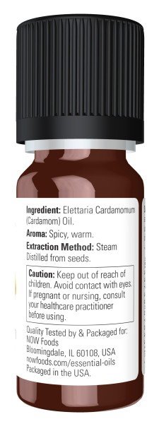 Now Foods Cardamon Essential Oil .33 fl oz (10 ml) Oil