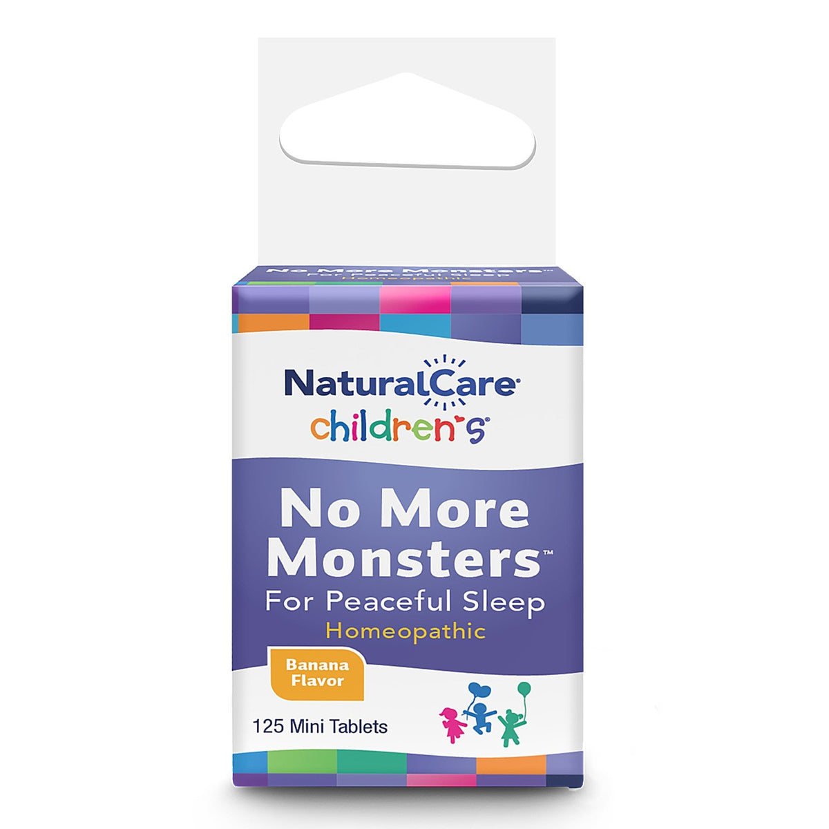 NaturalCare No More Monsters-For Peaceful Sleep-Banana Flavor 125 Mini Tablets