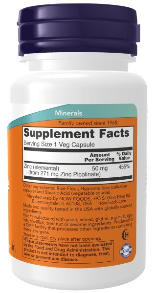 Now Foods Zinc Picolinate 30 VegCap