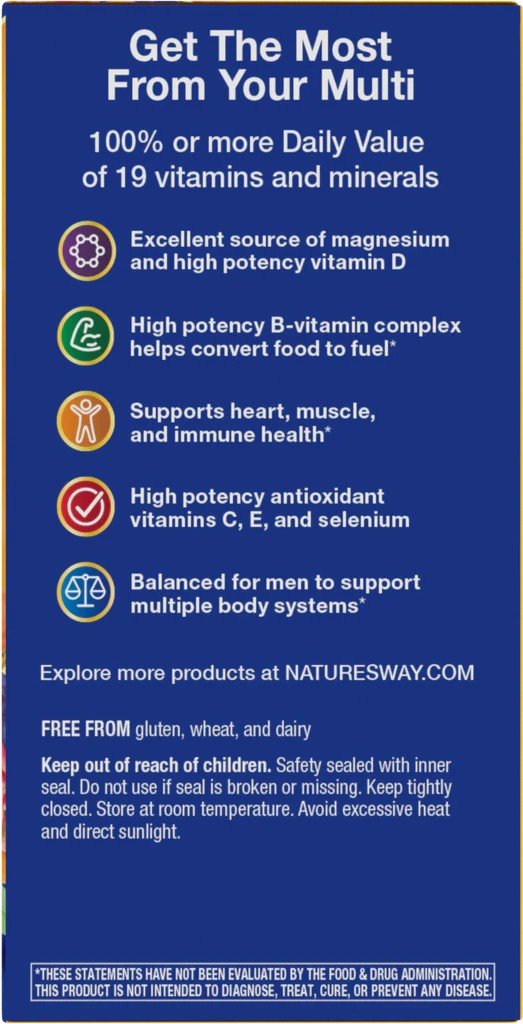 Nature&#39;s Way Alive! Men&#39;s Energy 50 Tablet