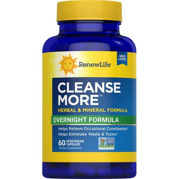 Renew Life Cleanse More Overnight Formula 60 Vegetarian Capsule