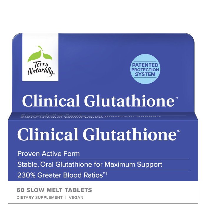 EuroPharma (Terry Naturally) Clinical Glutathione 60 Sublingual Tablet