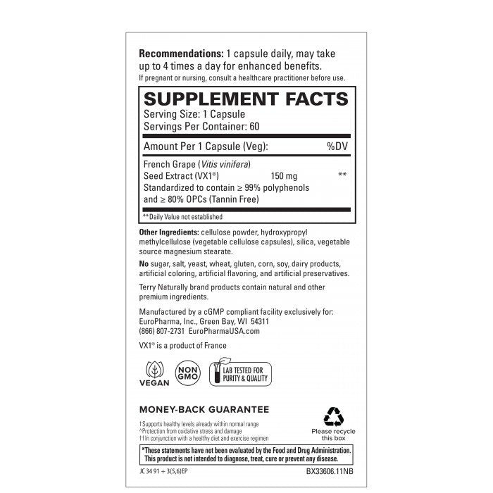 EuroPharma (Terry Naturally) Clinical OPC 60 Capsule