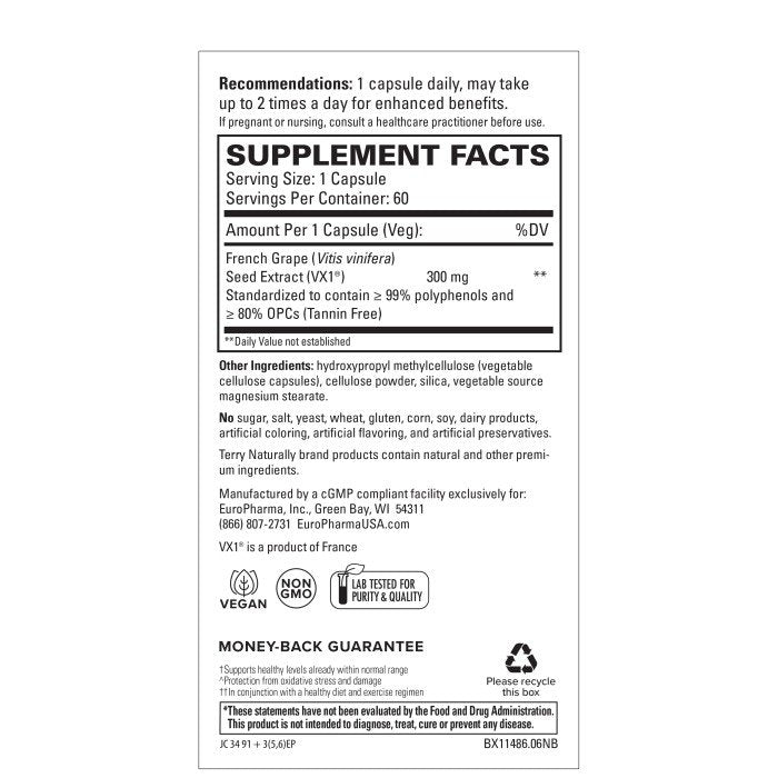 EuroPharma (Terry Naturally) Clinical OPC 300 mg 60 Capsule