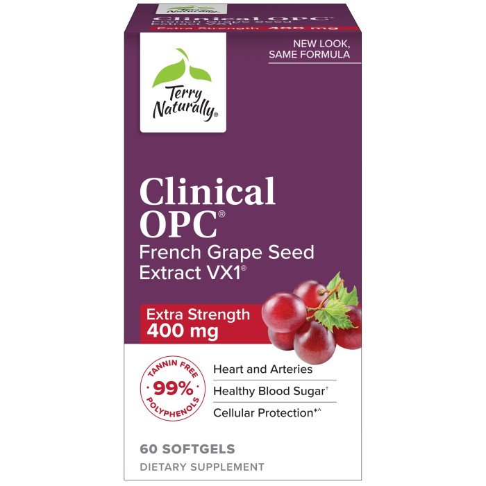 EuroPharma (Terry Naturally) Clinical OPC Extra Strength 60 Softgel