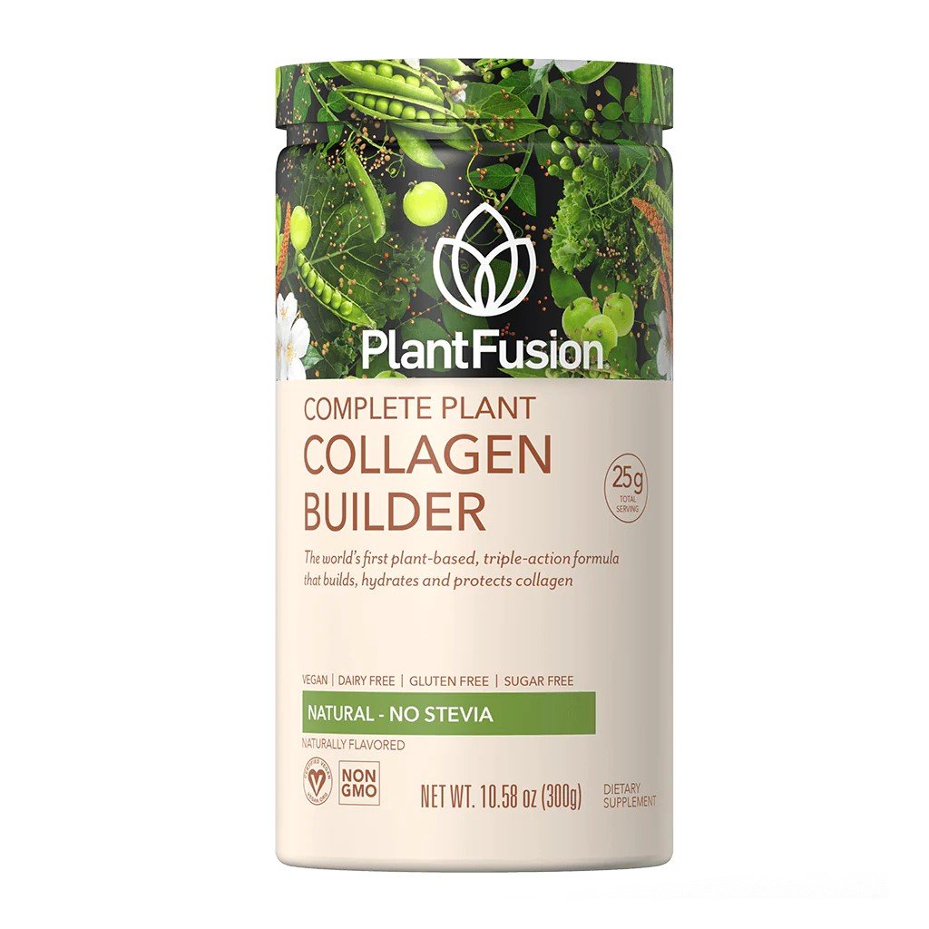 PlantFusion Vegan Collagen Builder Unflavored (No Stevia) 10.58 oz Powder