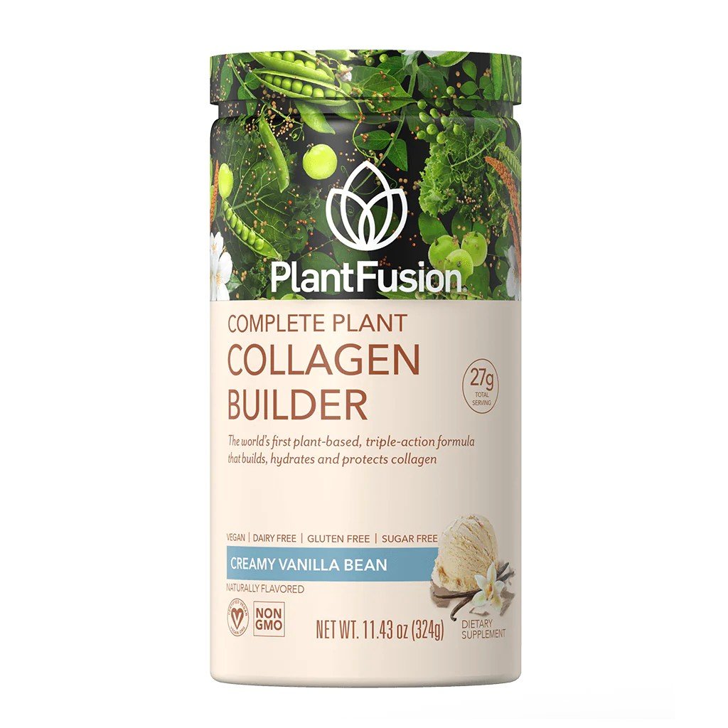 PlantFusion Vegan Complete Plant Collagen Builder Vanilla Bean 11.42 oz Powder