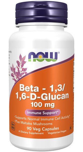 Now Foods Beta 1,3/1,6 Glucan 100mg With Maitake Mushrooms 90 Capsule