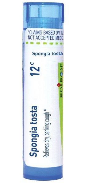 Boiron Spongia Tosta 12C Homeopathic Single Medicine For Cough, Cold & Flu 80 Pellet