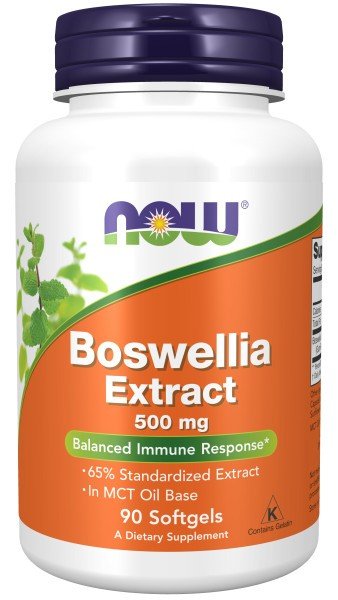 Boswellia Extract | Now Foods | Balanced Immune Response | MCT Oil Base | 65% Standardized Extract | Dietary Supplement | 90 Softgels | VitaminLife