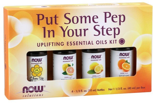 Now Foods Put Some Pep In Your Step Uplifting Essential Oils Kit 4-10 mL Oil