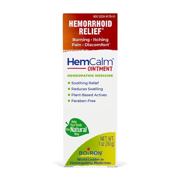 Boiron HemCalm Homeopathic Medicine For Hemorrhoid Relief 1 oz Ointment