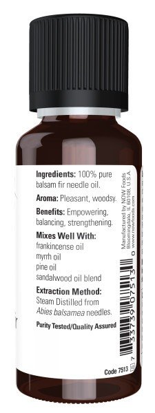 Now Foods Balsam Fir Needle Oil 1 oz Oil