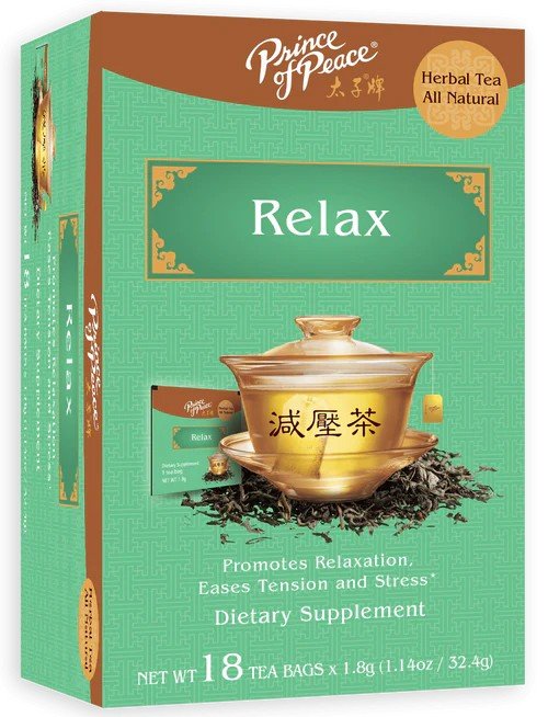 Prince Of Peace Herbal Tea Relax 18 Bags Box