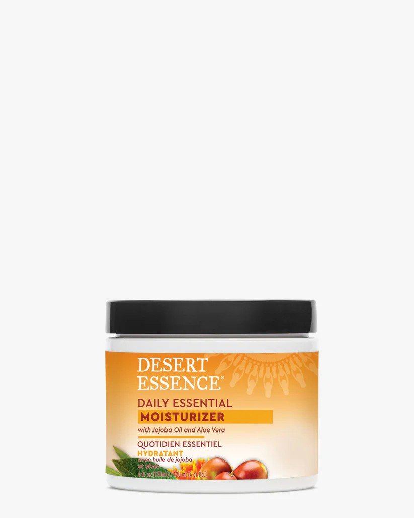 Desert Essence Moisturizer-Daily Essential Jojoba/Aloe 4 oz Cream