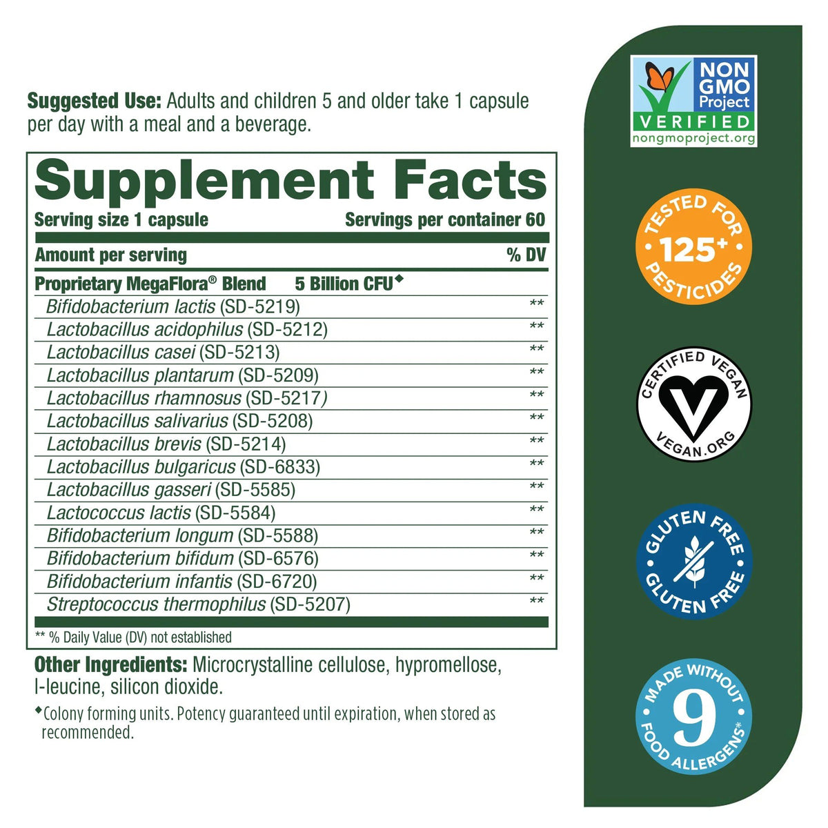 MegaFood Kids n Us Megaflora 60 VegCap