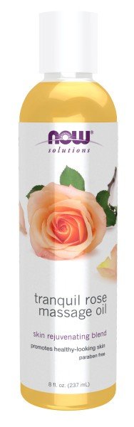 Now Foods Solutions Tranquil Rose Massage Oil 8 oz Oil