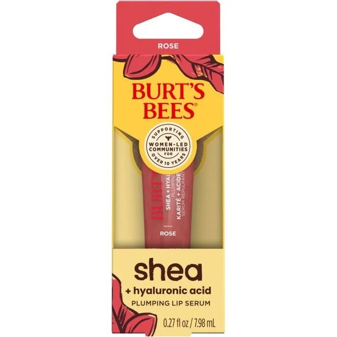 Burt's Bees Rose Shea Hyaluronic Acid Lip Plumping Serum 0.27 fl. oz. Lipgloss