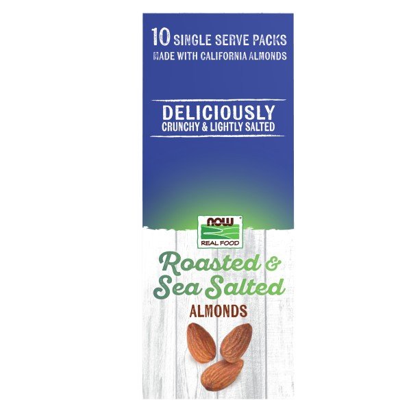 Now Foods Roasted &amp; Salted Almonds 10-1.25 oz (35 g) Packet