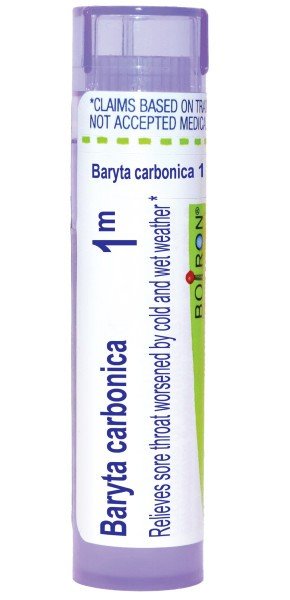 Boiron Baryta Carbonica 1M Homeopathic Single Medicine For Cough, Cold & Flu 80 Pellet