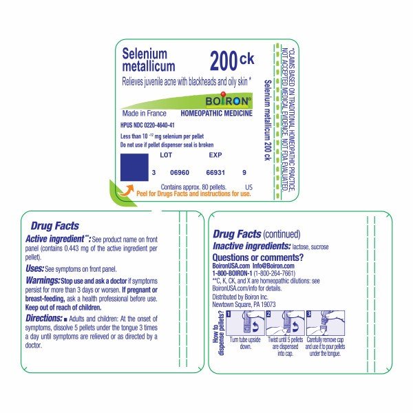 Boiron Selenium Metallicum 200CK Homeopathic Single Medicine For First Aid 80 Pellet