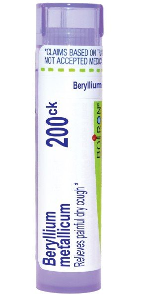 Boiron Beryllium Metallicum 200CK Homeopathic Single Medicine For Cough, Cold & Flu 80 Pellet