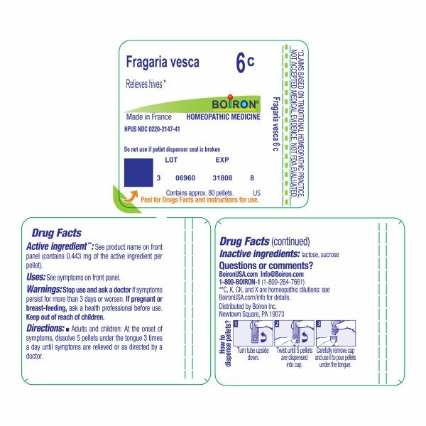 Boiron Fragaria Vesca 6C Homeopathic Single Medicine For First Aid 80 Pellet