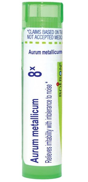 Boiron Aurum Metallicum 8X Homeopathic Single Medicine For Stress & Sleep 80 Pellet