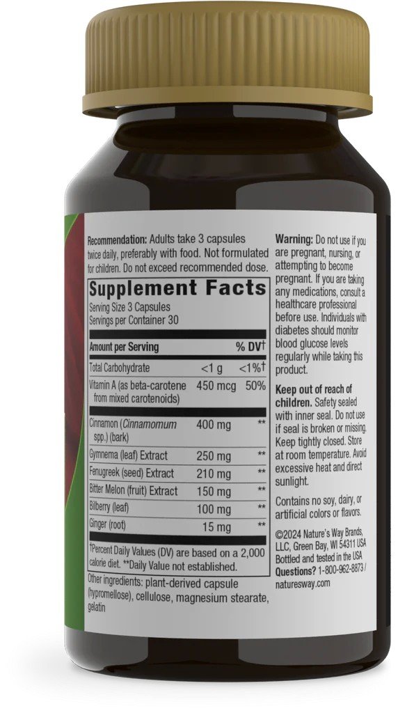 Nature&#39;s Way Blood Sugar Manager Blend 90 Capsule