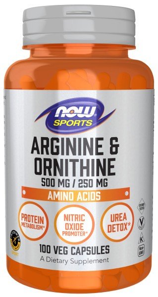 Now Foods Arginine Ornithine 100 Capsule