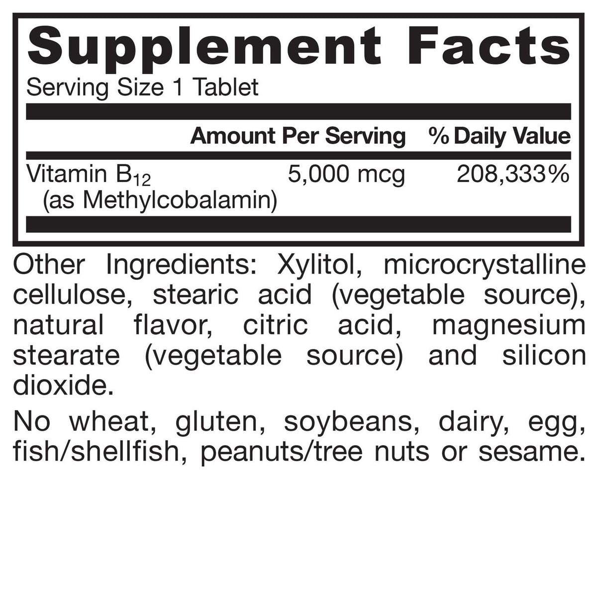 Jarrow Formulas Methyl B-12 Cherry 5000mcg 60 Lozenge